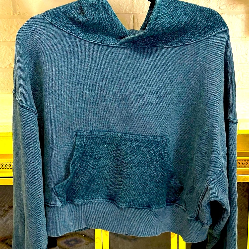 Free People cropped hoodie